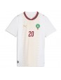 Marokko Ayoub El Kaabi #20 Auswärtstrikot für Frauen WM 2026 Kurzarm Marokko Ayoub El Kaabi #20 Auswärtstrikot für Frauen WM 2026 Kurzarm
